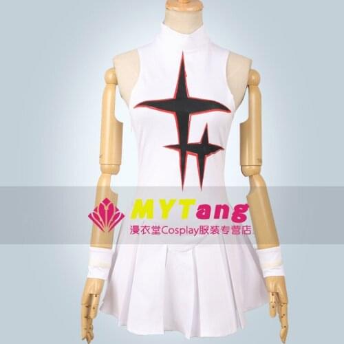 New Arrival! Anime Kill La Kill Hakodate Courtiers Cosplay Costumes White Jumper Skirt Uniform+Cap S-L Or Custom-Make Any Size