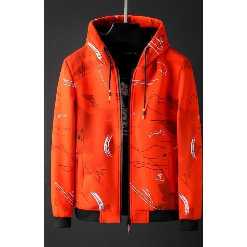 New Arrival Fashion Spring Autumn Zipper Jacket Thick Short Casual Mens Hoodies Plus Size M L XL 2XL 3XL 4XL