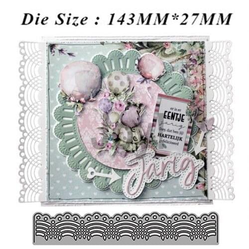 New Dies For 2020 Crows feet lace Metal Cutting Dies Embossing Scrapbooking Stencil Craft Cut Dies For DIY Card Handmade