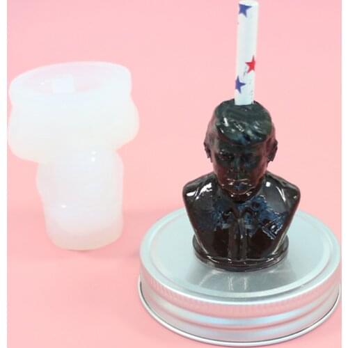 New product Amazon hot sale US President Donald Trump straw topper molds