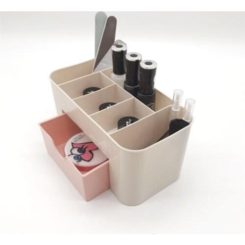 Glam Plastic Drawer Cosmetic Box Desktop Make Up Storage Box Jewelry Case Home Organizer Accessories Supplies Gear Stuff