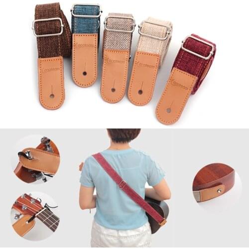 Adjustable Electric Guitar Strap Holders PU Leather Ends Acoustic Guitar Bass Strap Belt Accessories