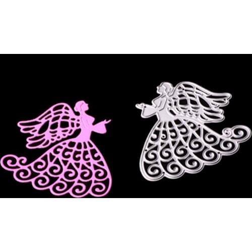 SCD496 Angel Metal Cutting Dies For Scrapbooking Stencils DIY Album Cards Decoration Embossing Folder Craft Die Cuts Templates