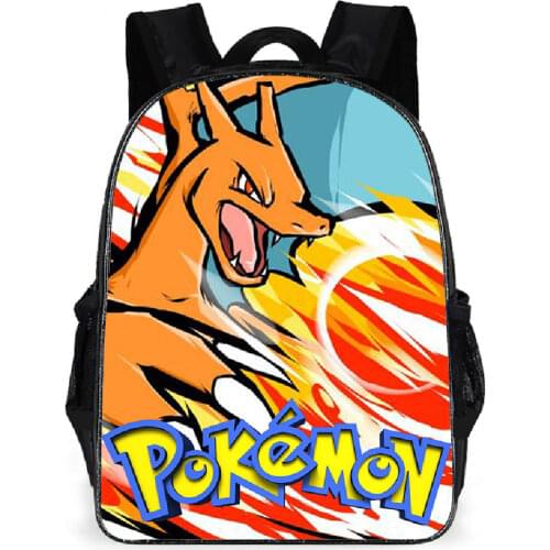 Pokemon Student School Bag Backpack Computer Bag Comfortable Large Capacity Cartoon Back To School