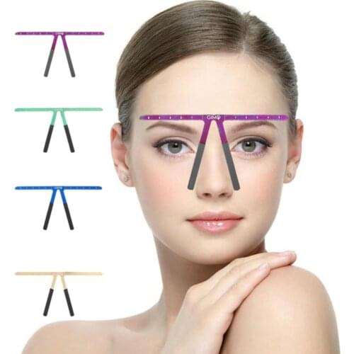 EyeBrow Tattoo Permanent Makeup Rule Microblading Eyebrow Tattoo Stencil Rule Reusable Template Definition Grooming Measure Tool