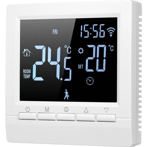 Smart Thermostat Digital Temperature Controller LCD Display Week Programmable Electric Floor Heating Thermostat for Home School