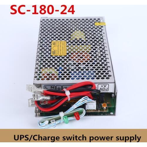 New 180W 24V 6.5A universal AC UPS/Charge function monitor switching power supply input 110/220v battery charger output 24VDC