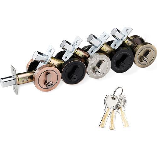 High Quality 6Sets Super C-class Brass Lock Cylinder Deadbolt Door Lock Security Dead Bolt Locks + 3 Keys