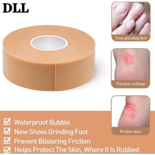 1 Roll Plaster Tape Self-adhesive Elastic Wrap Anti-wear Waterproof Heel Sticker Foot Pad Medical Rubber