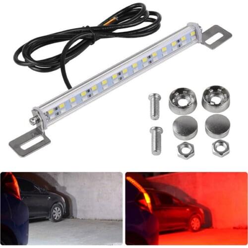 1pc 30 LED Red+White Low Consumption High Bright Long Life Auto Car License Plate Backup Reverse Brake Rear Light Lamp#262437