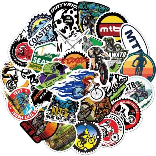 10/30/50PCS Mountain Bike MTB Graffiti Stickers Skateboard Fridge Laptop Motorcycle Luggage DIY Cool Decal Waterproof Sticker