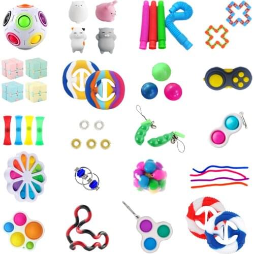 Anti Stress Finger Hand Grip Stress Reliever Fidget Toy Adult Child Simple Dimple Stress Toys Decompression ThemDropshipping