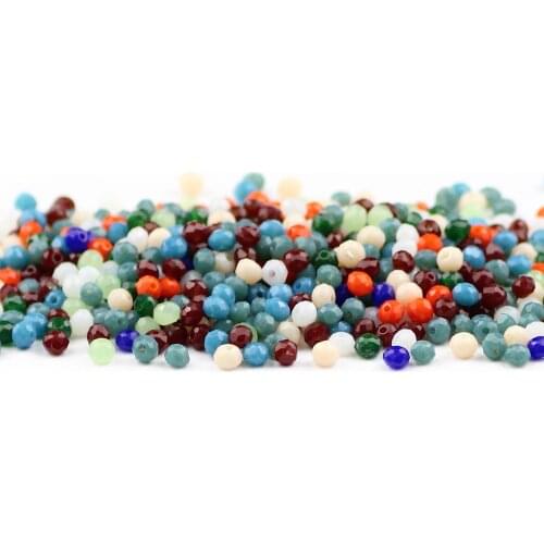 HGKLBB 200pcs Austrian Ceramic crystal beads ball 3mm Faceted Round Spacer Loose beads For jewelry making necklace bracelets DIY