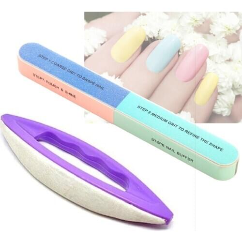 2/3/5/10pcs Nail Buff Tools for Manicure Polisher for Nail Buffer Nailfile Sanding Grinding Nail Art Buffer Block Nail Care Tool