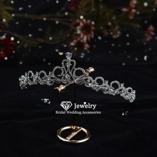 CC Tiaras and Crowns Hairband Headband Wedding Hair Accessories for Women Bridal Headdress Princess Hairwear Jewelry Charm HG429