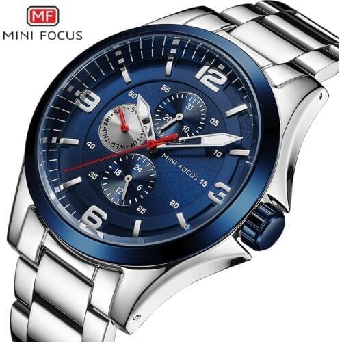 Relojes 2019 MINIFOCUS Watch Men Fashion Sport Quartz Mens Watches Top Brand Luxury Business Waterproof Watch Relogio Masculino