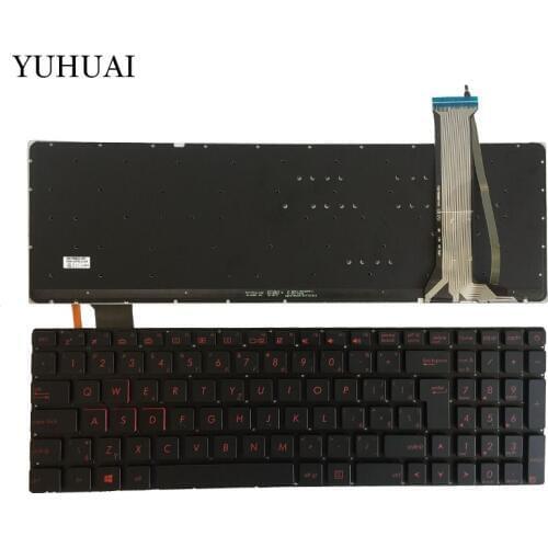 Czech For ASUS N551 N551J N551JB N551JK N551JM N551JQ G551 G551J G551JK G551JM G551JW G551JX backlit CZ laptop keyboard