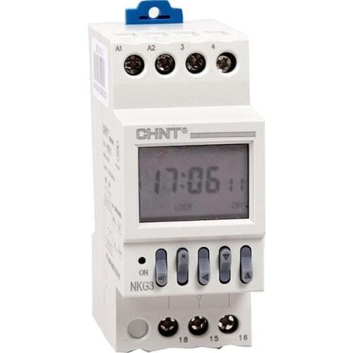 CHINT NKG3 NKG-3 LCD Microcomputer astro Time Switch sunrise sunset based on latitude DIN RAIL DIGITAL PROGRAMMABLE TIMER relay