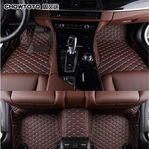 CHOWTOTO AA Custom Special Floor Mats For Mitsubishi Pajero 5seats Durable Non-slip Carpet Carmats for Pajero 5 Seats