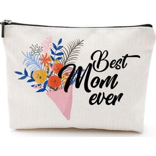Mom Makeup Cosmetic Bag Birthday Gender Reveal baby shower Retirement Mothers Day Christmas new year decoration favor gift