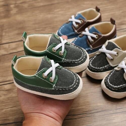 Infant Prewalker Sneaker Casual Baby Summer Shoes Causal Denim Soft Sole Sneakers Prewalker 0-18M Bow Anti-slip Newborn Shoes