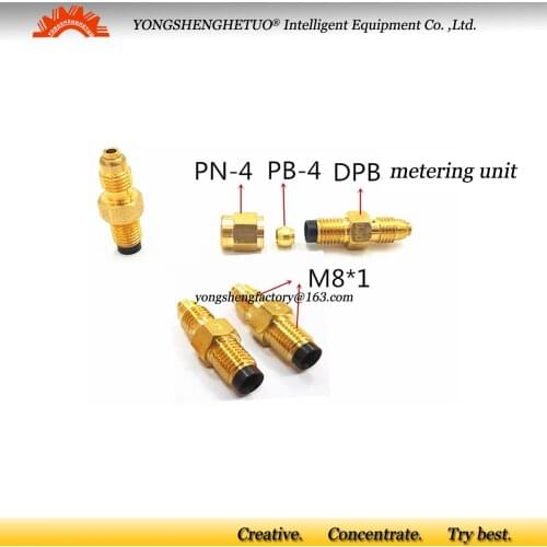 Brass oil flow proportion metering unit distributor separator valve manifold divider DPB for resistance lubrication