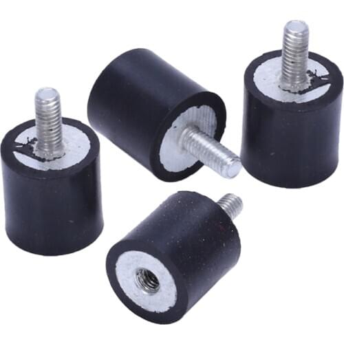 Top Deals 4pcs M4 Outside Inside Anti Vibration Rubber Buffer Insulator Attachment 15mmx15mm