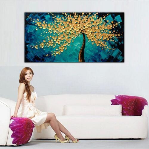 DONGMEI OILPAINTING oil painting Hand painted Home decor painting High quality knife painting flower pictures DM182810