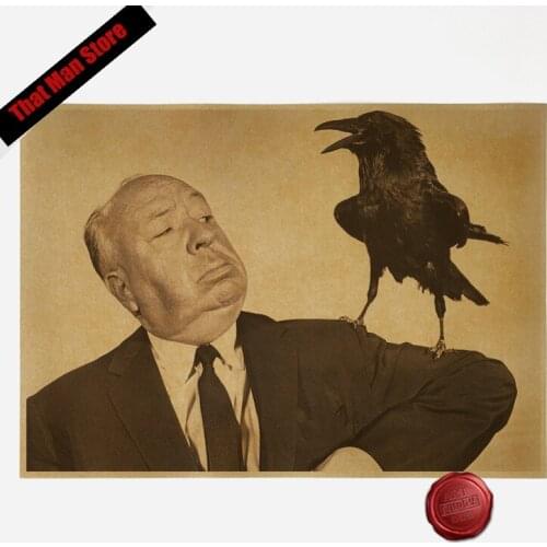 New Alfred Hitchcock film master film director kraft paper poster decorative painting Cafe photo frame wall