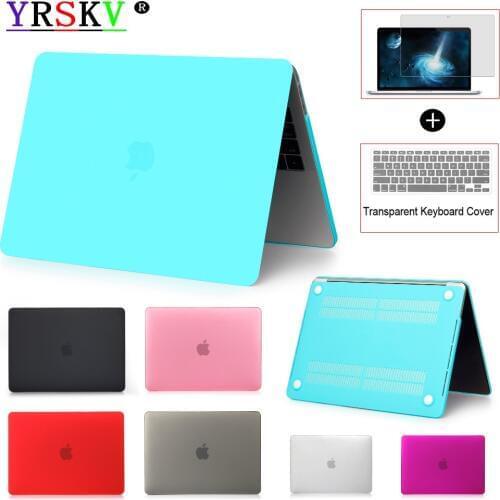 New-Laptop Case For Apple MacBook Air Pro Retina 11 12 13 15 for mac book New Pro 13.3 inch Air A1932 with Touch Bar Cover