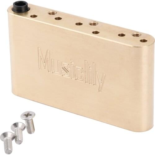 Musiclily Ultra 54mm Full Brass 42mm Tremolo Block for Wilkinson WVC/WVP Tremolo Bridge Strat Electric Guitar