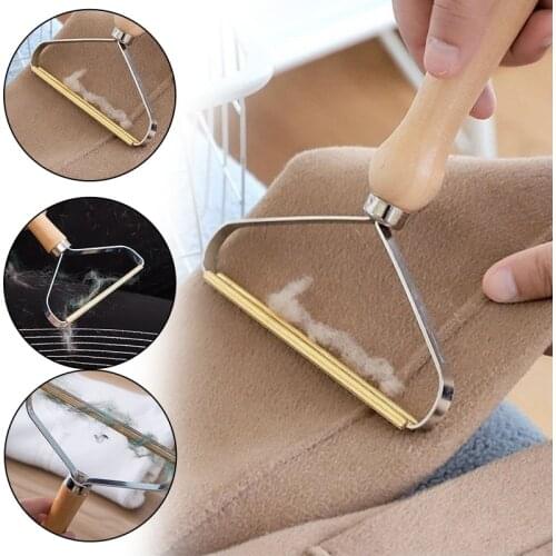 Mini portable flannel razor for hair removal carpet fur coat clothes fur razor brush tool fur makeup remover