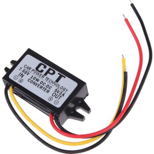 7-50V to 5V Male Converter CPT Car Power Step Down Regulator DC to DC 2A Max Power Supply Step Down Module car accessories