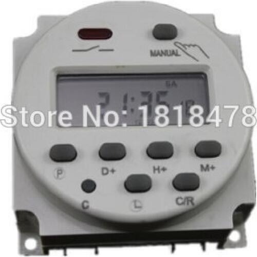 CN101A Amico AC 220V Digital LCD Power Programmable Timer Time Switch Relay 16A Amps