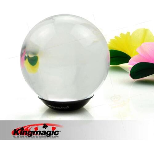 Kingmagic Transparent Crystal Ball (100MM) Light Ball Contact Juggling Best Quality Stage Magic Props Magic Tricks Toys