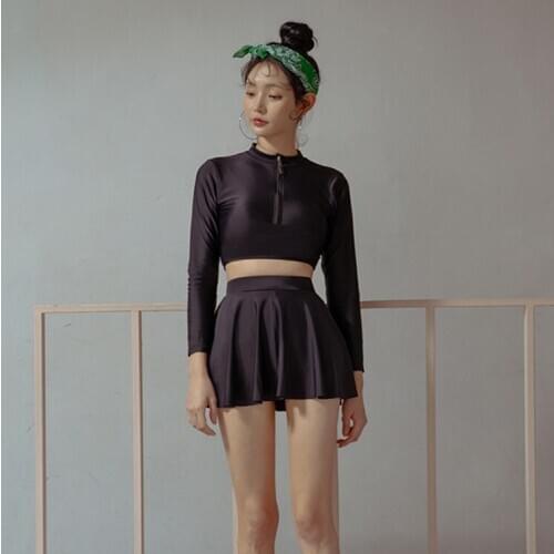 Rash Guard Women Long Sleeve Teenager Swimsuit Rashguard Trendy Swim 2020 Womens Swimwear Surf Lady Girl Monokini Plus Size With