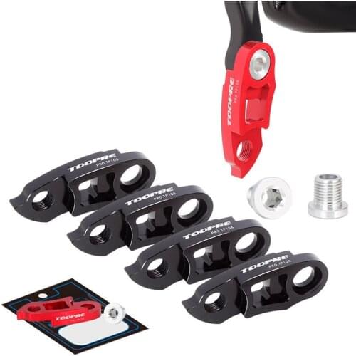 1 Set MBT Road Bike Rear Derailleur Hanger Extension Extender Bicycle Frame Gear Tail Hook Extender For 34T-52T Black