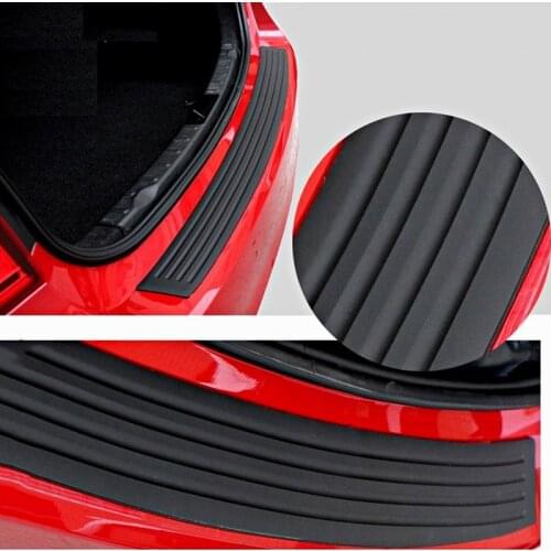 Universal Car Trunk Door Guard Strips Sill Plate Protector Rear Bumper Guard Rubber Mouldings Pad Trim Cover Strip Car Styling