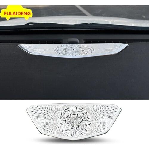 For Cadillac XT5 2016-2020 stainless steel Interior Center Instrument panel audio Speaker Cover Trim Car Accessories