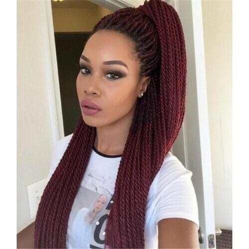 24inch 20 Strands Ombre Color Senegal Twist Braids Hair Extensions High Temperature Synthetic Crochet Braiding Hair