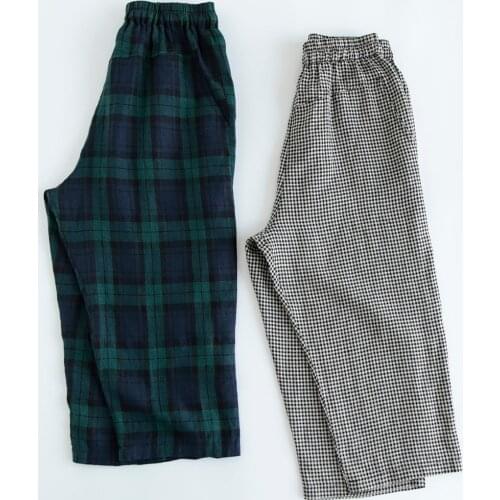 Yuemingfei Women's Plaid Trousers