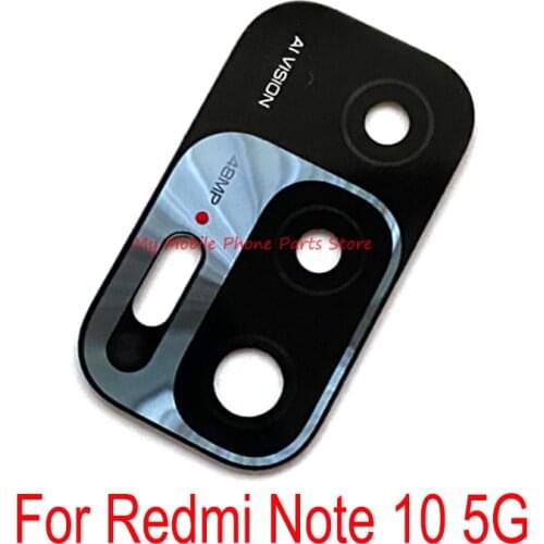 Rear Camera Lens Spare Part For Xiaomi Redmi Note 10 Note10 5G Back Big Main Camera Glass Lens With Glue Sticker Repair Parts