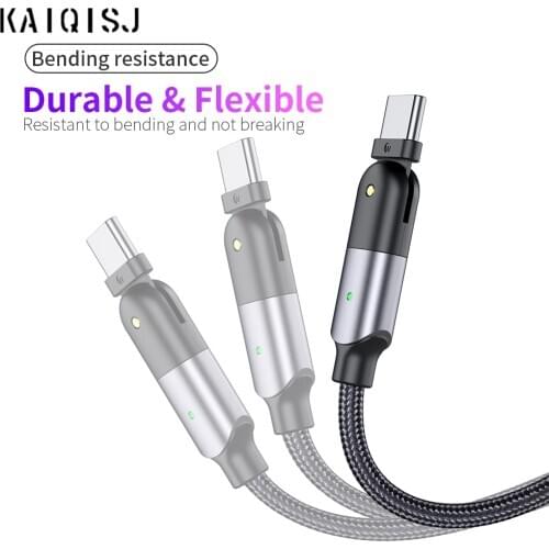 180 Degree Rotate Cable Micro USB Type C Cable Lightning Charging Charger Cable For iPhone 11 Pro Max iphone 12 Huawei Xiaomi