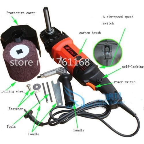 1PC MOD.9808 Electric Wire Drawing Machine,Portable Flat Polishing Machine For Stainless Steel,Draw Bench,Metal Wire Drawing