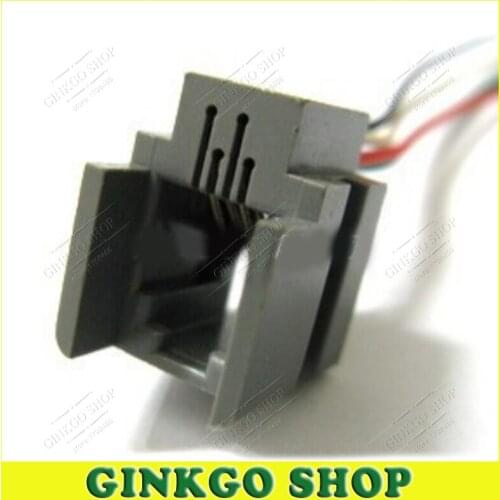 100pcs/lot Wholesale 4P4C RJ11 jack with cable Network Socket 4-core cable socket female 616M1-4P4C 180mm