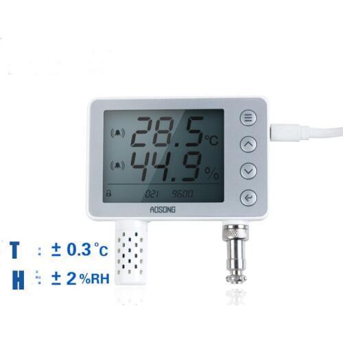 Free shipping AW1485A RS485 Digital Temperature and humidity transmitter rs485 temperature sensor 3.5inch LCD display