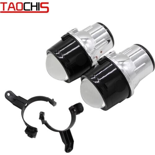 TAOCHIS Car-styling 2.5 fog lamp Bi-xenon projector lens dedicated For CHEVROLET AGILE AVEO SPIN ONIX H11 hid xenon light bulb