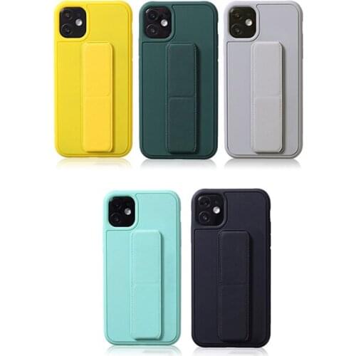 TPU PC phone case with car magnetic stand custom logo wristband mobile back covers for iphone 12 min pro max