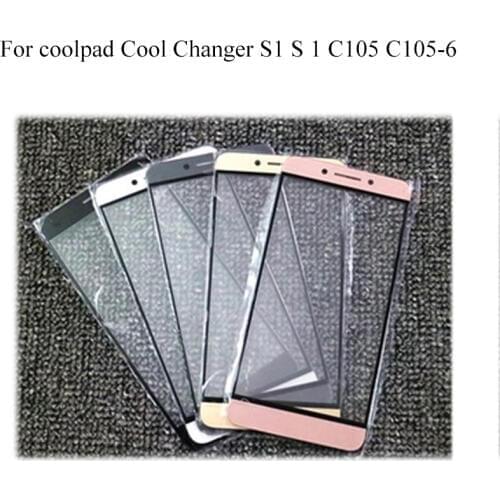 For coolpad Cool Changer S1 S 1 C105 C105-6 Front Outer Glass Lens Repair Touch Screen Outer Glass Touch Screen without Flex