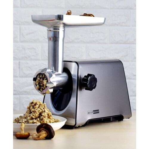 Stainless Steel Panel Household Multi-Function Electric Meat Grinder Commercial Sausage Stuffer Whipped Garlic Grinding Machine